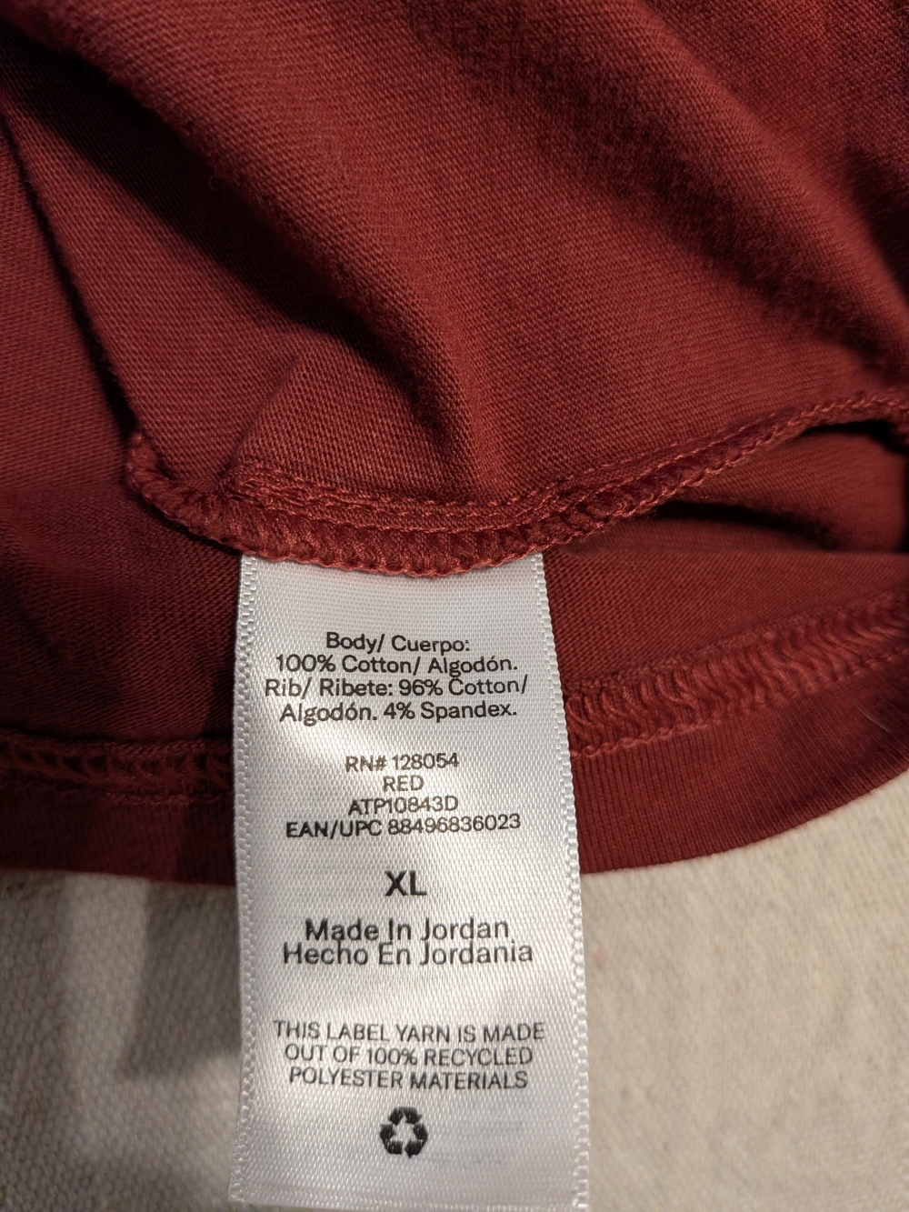 fielder Maroon Pocket T-Shirt Men's Casual Crew - Picture 6 of 7